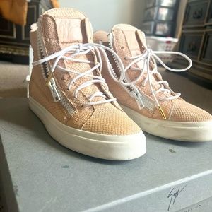 Giuseppe Zanotti Snakeskin Sneakers